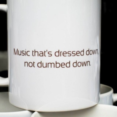 Dressed down, not dumbed down.