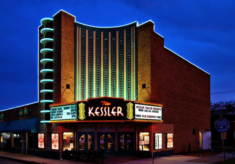The Kessler Theater facade